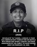 Devarjaye "DJ" Daniel, Obituary, Death 13-year-old American boy Died After battle Against Brain And spinal Cancer