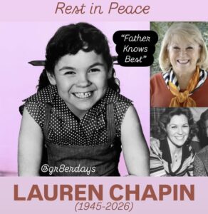 Lauren Chapin, Obituary, Cause Of Death, Father Knows Best' Star, Dies At 80