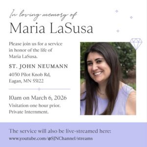Maria LaSusa, Obituary, Eagan MN-Orange County CA Death - Has Died